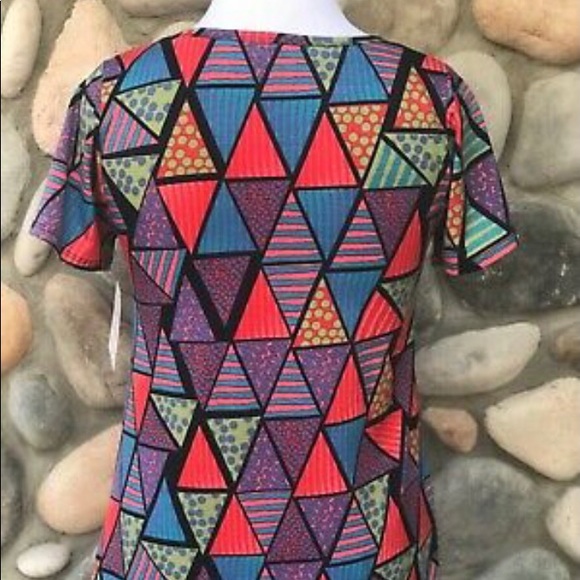 LuLaRoe New Multicolored Geometric Classic T Shirt Medium NWT - Picture 6 of 12